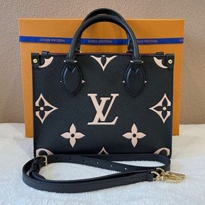 Louis Vuitton Onthego PM Tote Empriente Bicolor